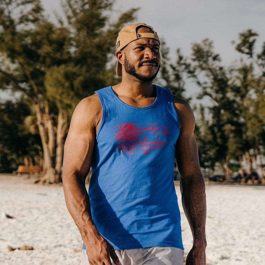 Men's Vintage American Tank - Royal – Grunt Style