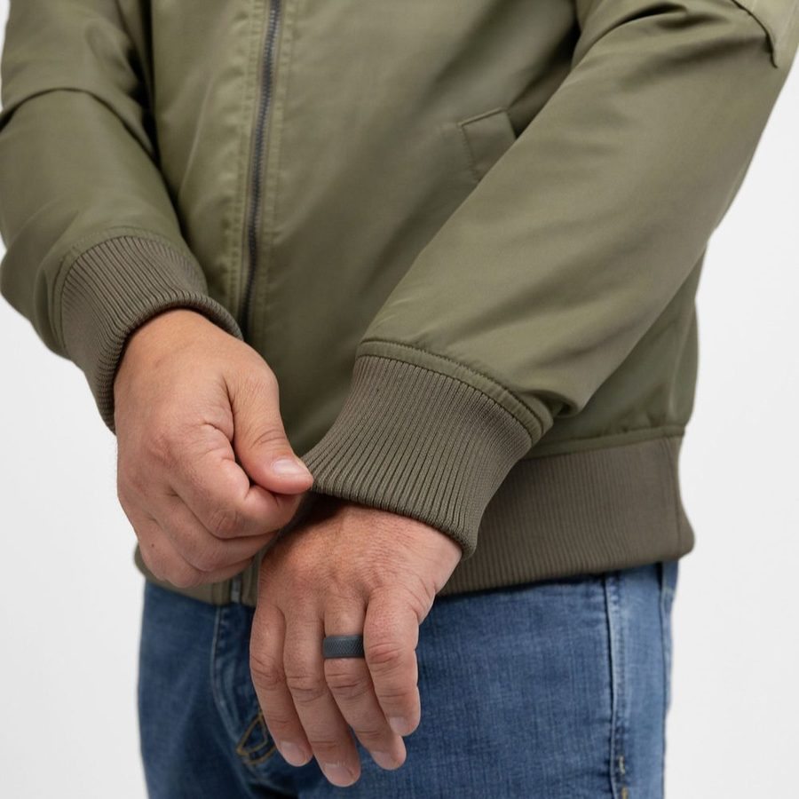 Grunt Style Men's Stealth Bomber Jacket - Military Green