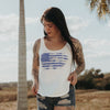 Grunt Style Women's American Vintage Flowy Tank - White tanks