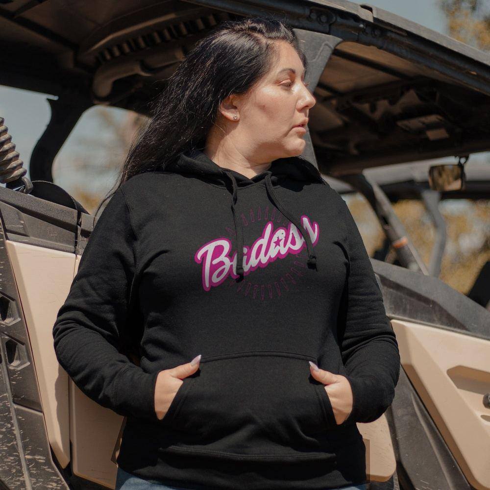 Women's Clothing - Allover Mini Crest Logo Hoodie - Pink