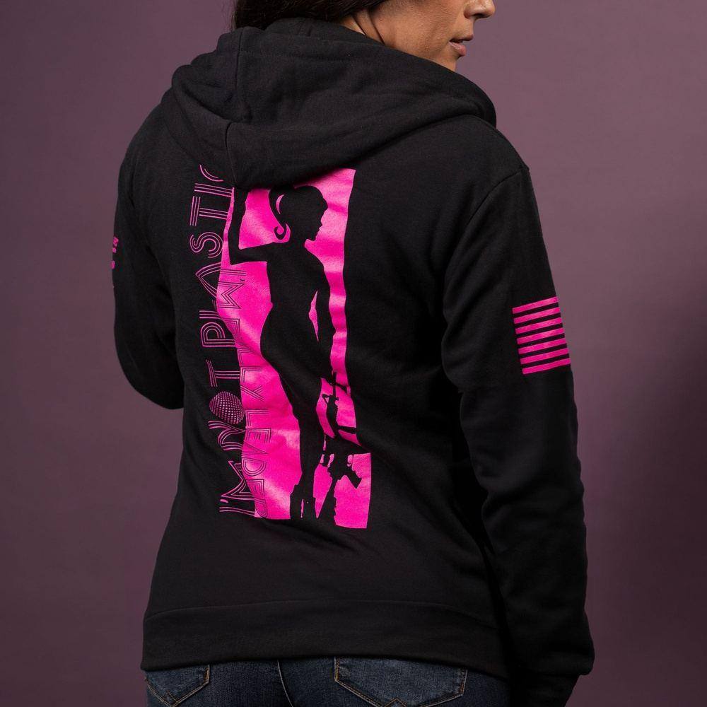 Women's Clothing - Allover Mini Crest Logo Hoodie - Pink