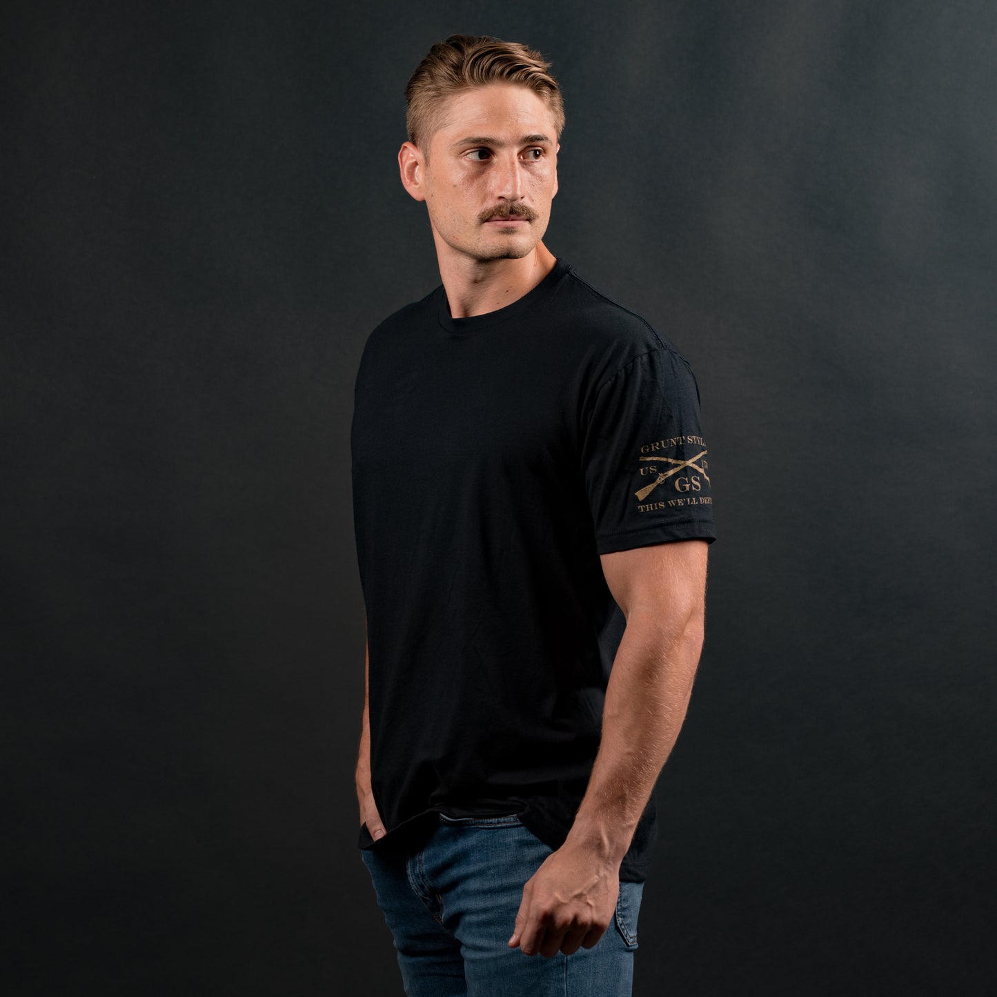 Men's Patriotic Apparel - Black t-Shirt Basics 