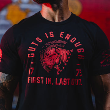 USMC - First In T-Shirt - Black