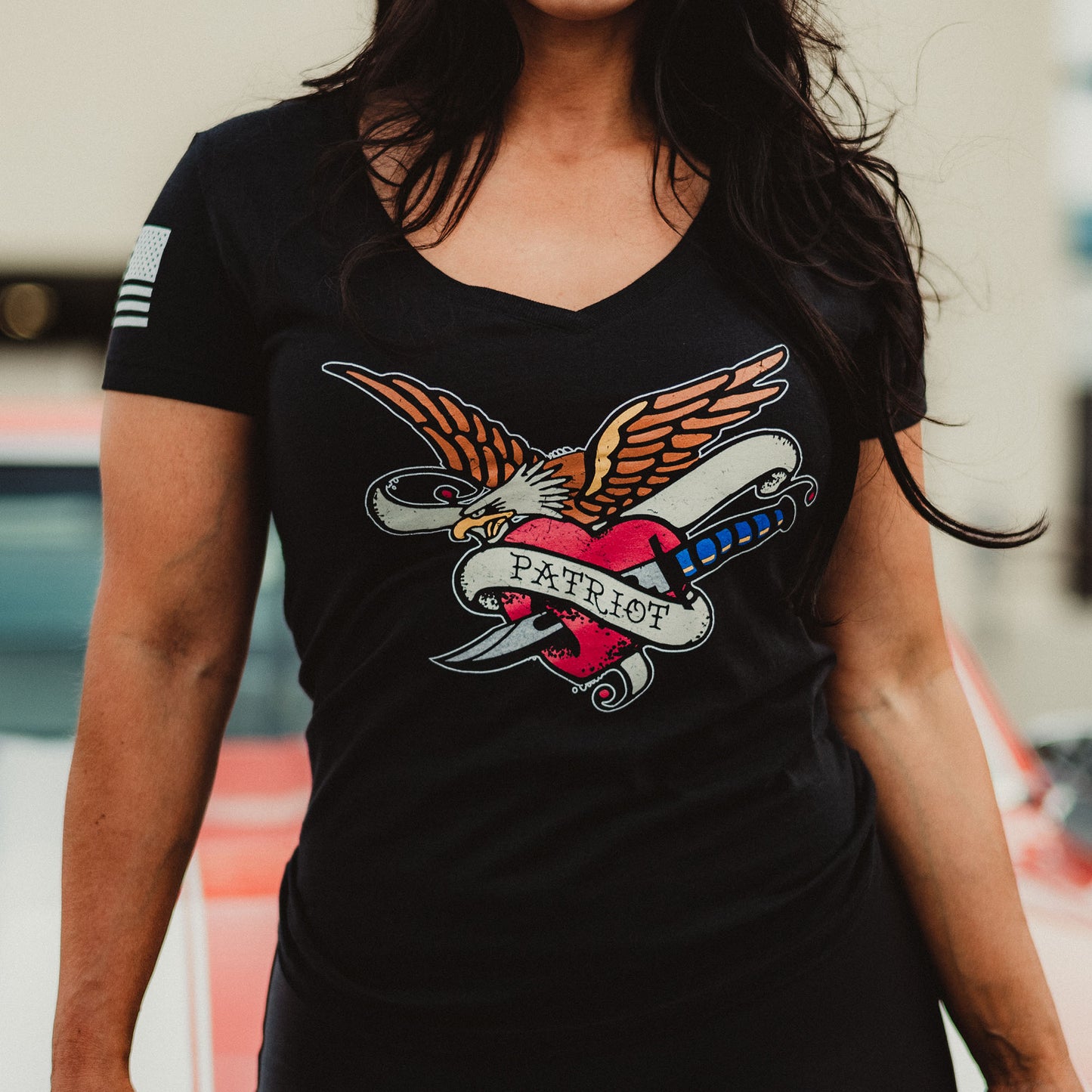 Patriotic Tops for Women - Patriot T-Shirt - WWII Inspired 