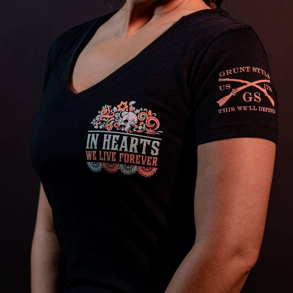 In Hearts We Live Forever - Dia de Muertos Shirt – Grunt Style, LLC