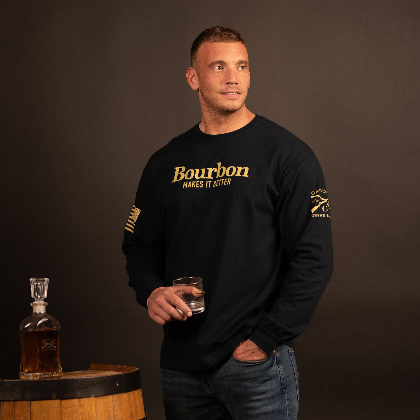 Patriotic Drinking Shirts - Bourbon Makes It Better Shirts 