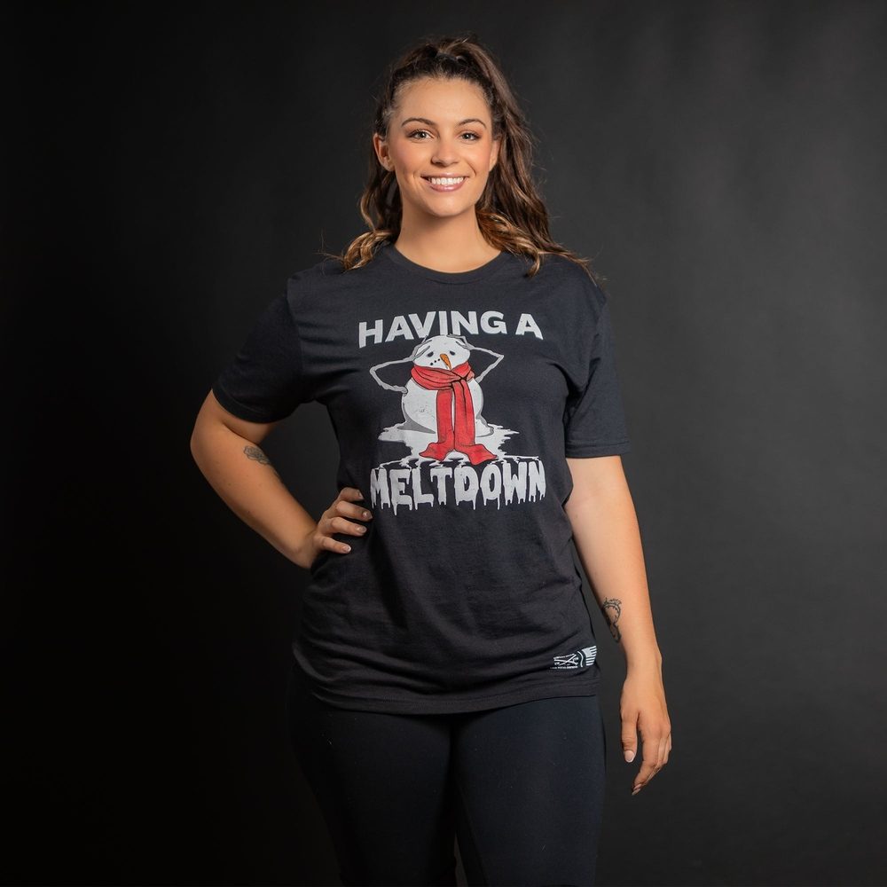 Women's Meltdown Boyfriend Fit TShirt Black Grunt Style, LLC