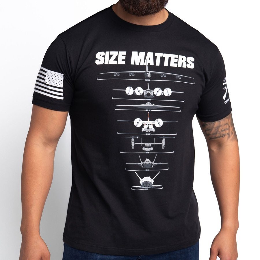 Cockpit Size Matters T-Shirt - Black