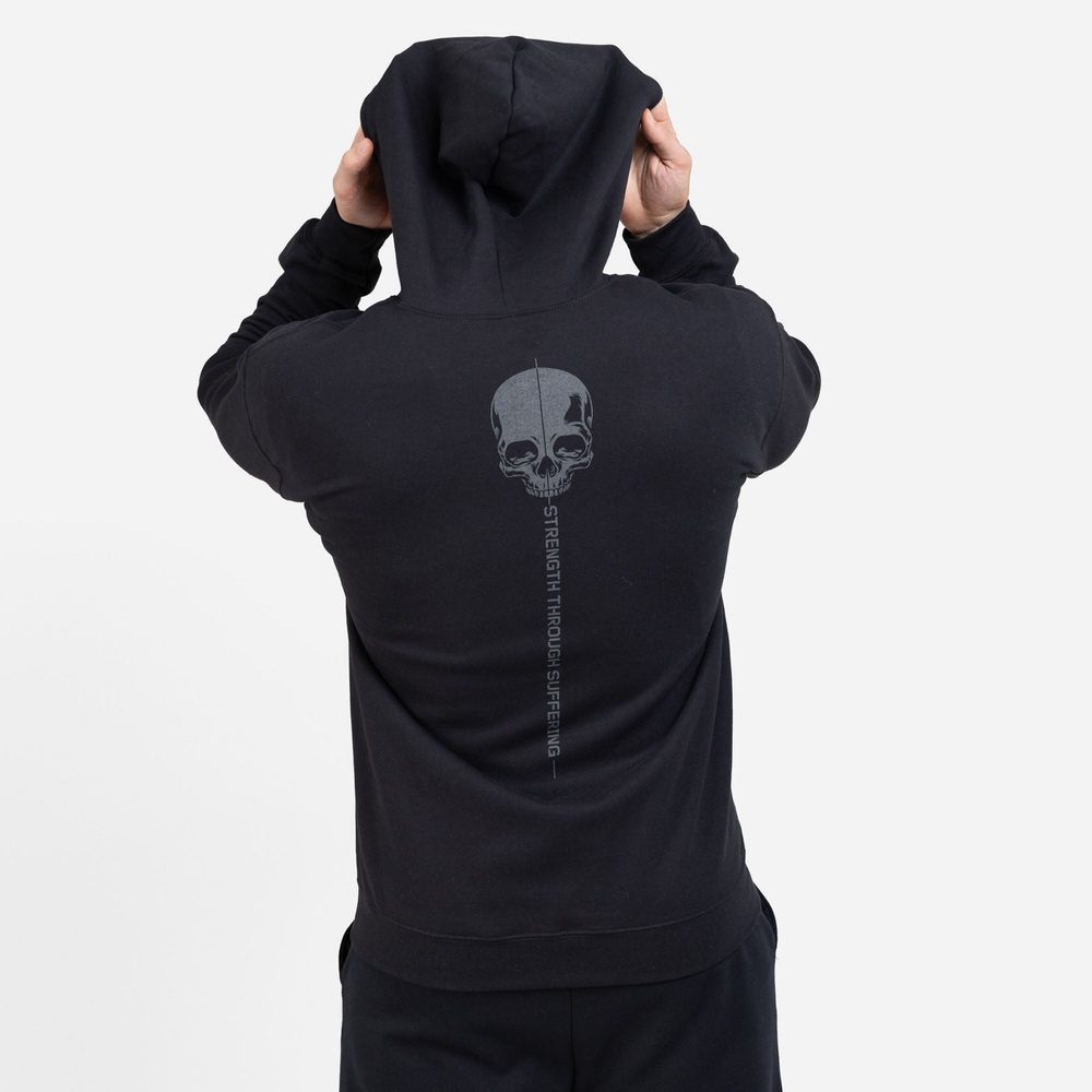 Strength Through Suffering Full-Zip Hoodie - Black