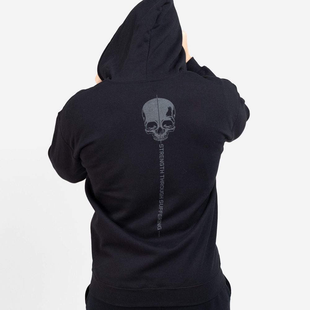 Strength Through Suffering Full-Zip Hoodie - Black