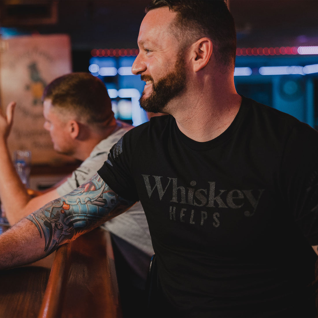 Whiskey Helps Graphic Alcohol T-Shirt 