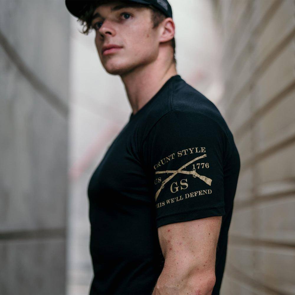 Basic Tees Mens | Black Basic Crew T-Shirt – Grunt Style, LLC