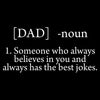 Definition of 'DAD' with a humorous description on a black background