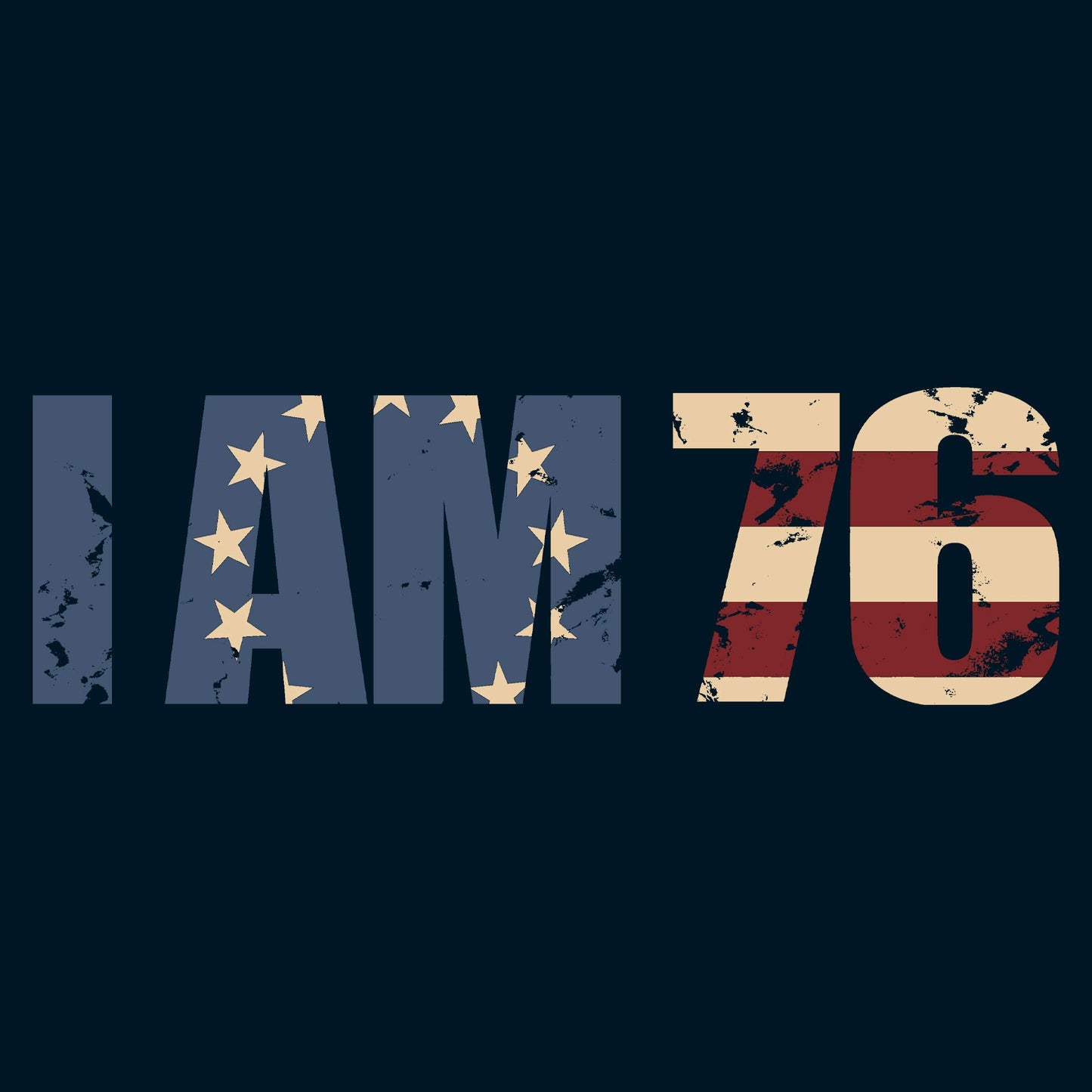 I AM 76 T-Shirt - Midnight Navy