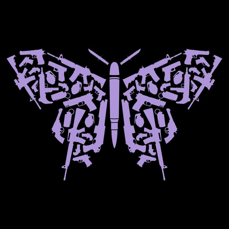 Women's Gun Shirts - 2A Butterfly 