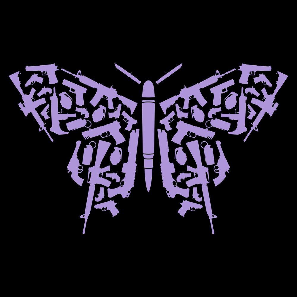 Women's Gun Shirts - 2A Butterfly 