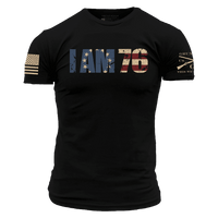 I AM 76 T-Shirt - Black