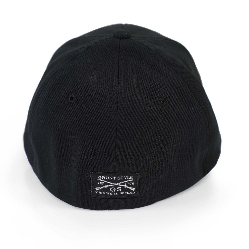 LLC – Style, Black on Black - Fit Stretch Grunt Patriotic - Hat