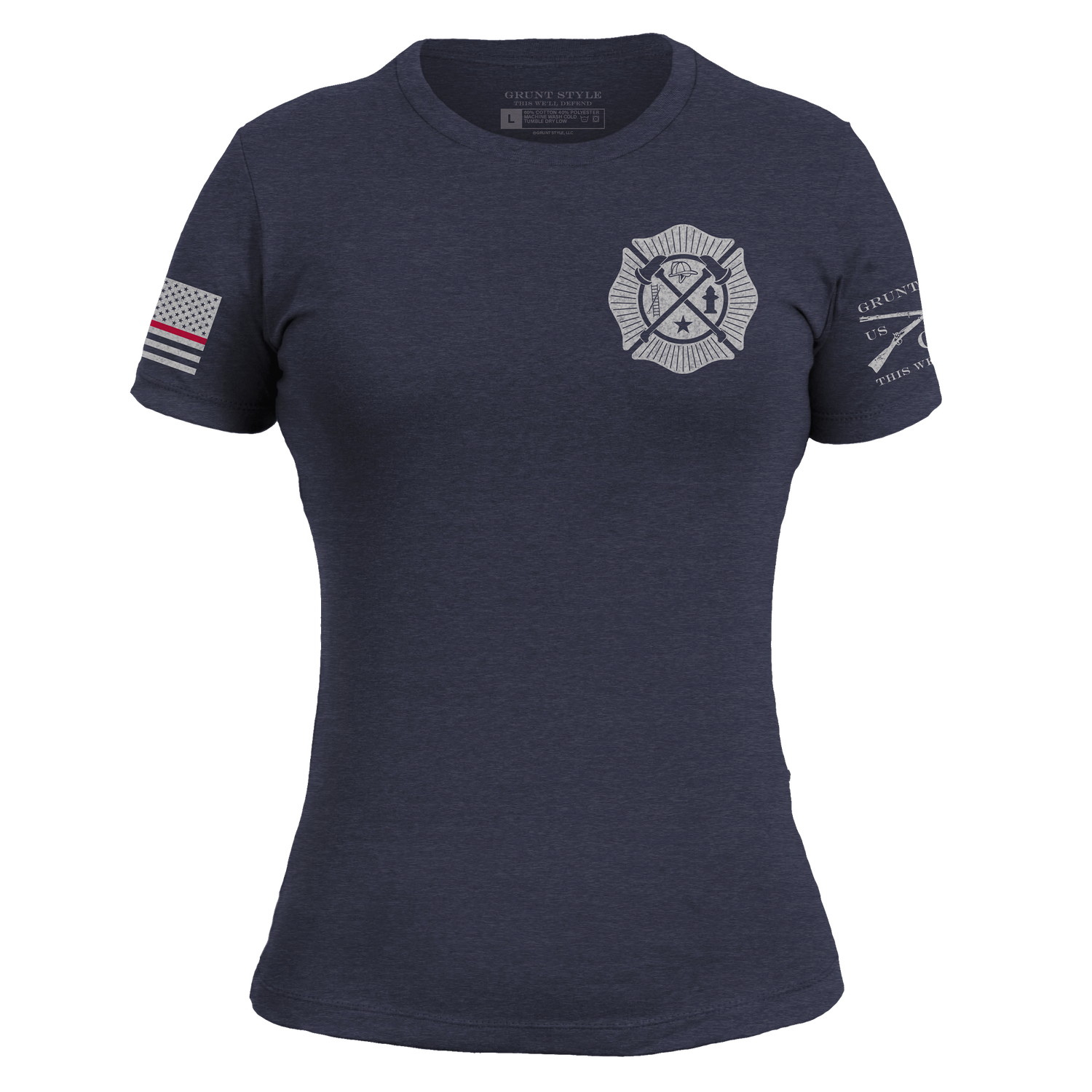 Red Line Shirt for Women - First Responders Patriotic Apparel 