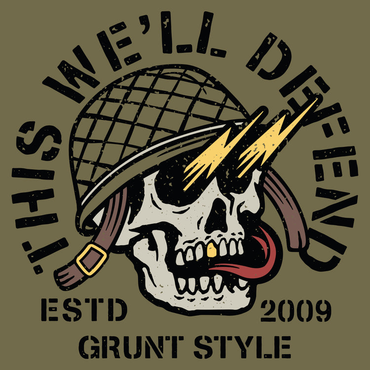 Youth Patriotic T-Shirt - Death Skull Design 