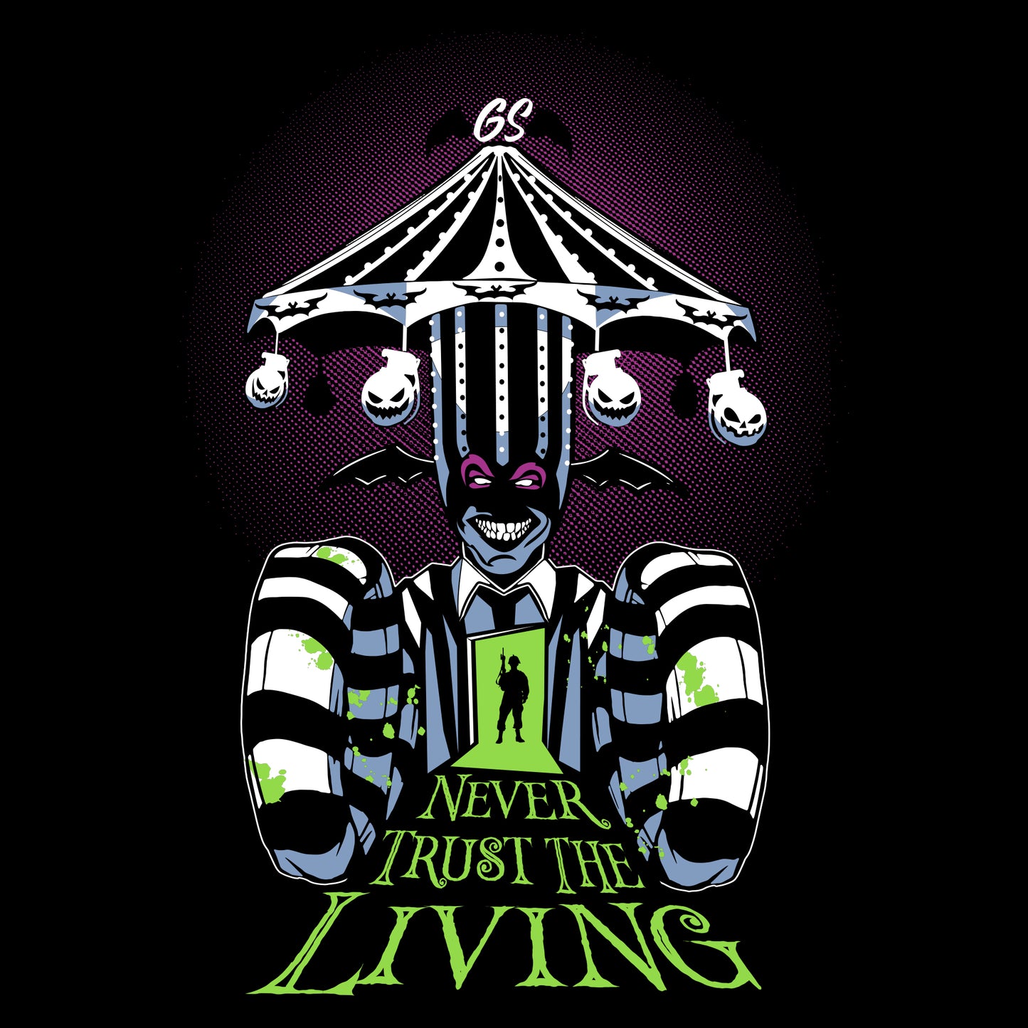 Halloween Movue Shirt - Never Trust The Living Tee 