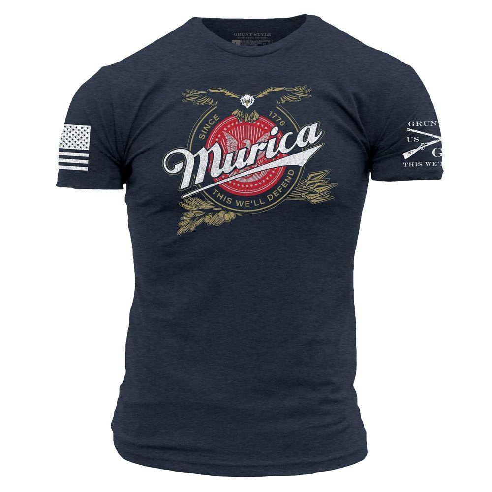 Villain opadgående jeg behøver Patriotic Apparel - Murica Brewing Men's T-Shirt – Grunt Style LLC