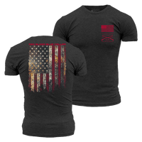 Red Blood Blue Collar™ T-Shirt - Charcoal