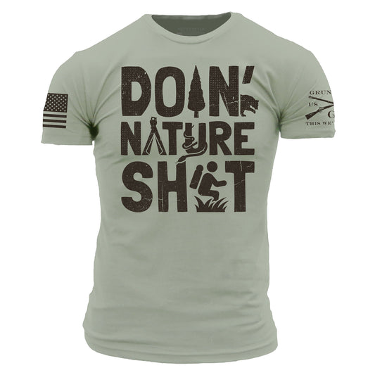 Doin' Nature Sh*t Patriotic Shirt - Outdoor Apparel