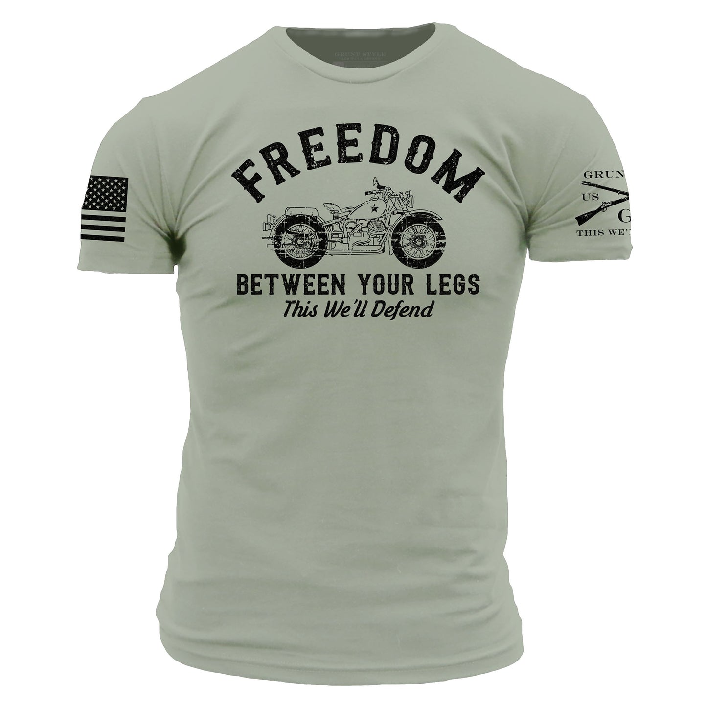Freedom Between Your Legs T-Shirt - Light Sage