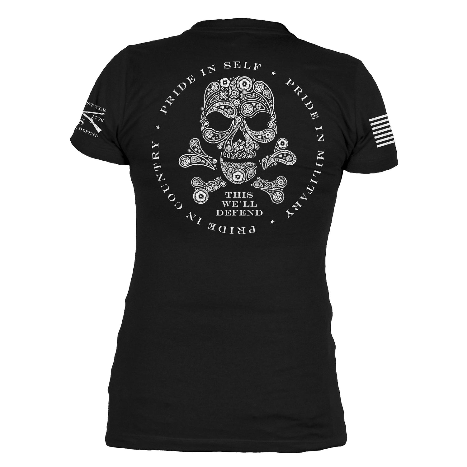 Patriotic Shirt - Death Paisley Tee for Women 