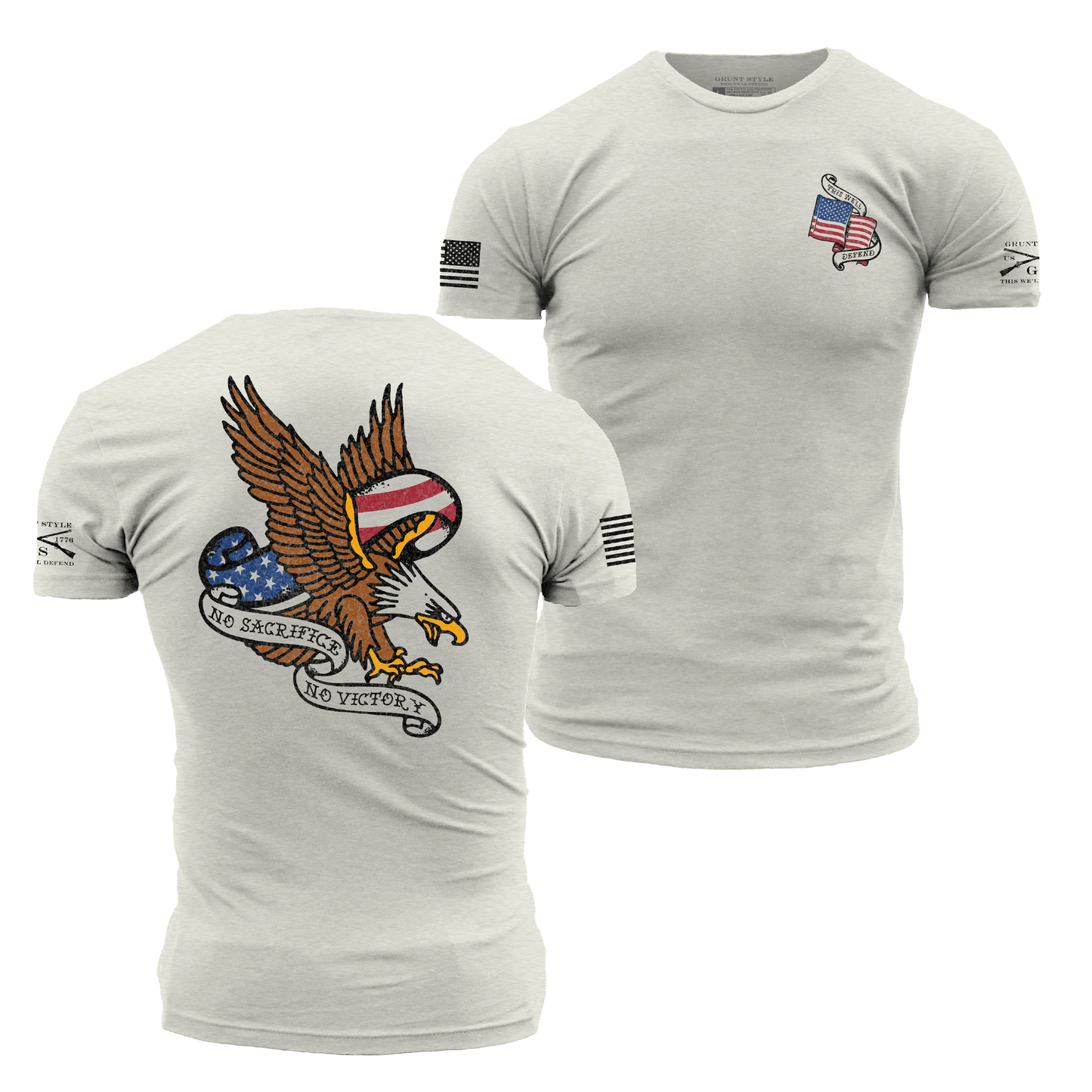 Patriotic T-Shirt - No Sacrifice - No Victory 