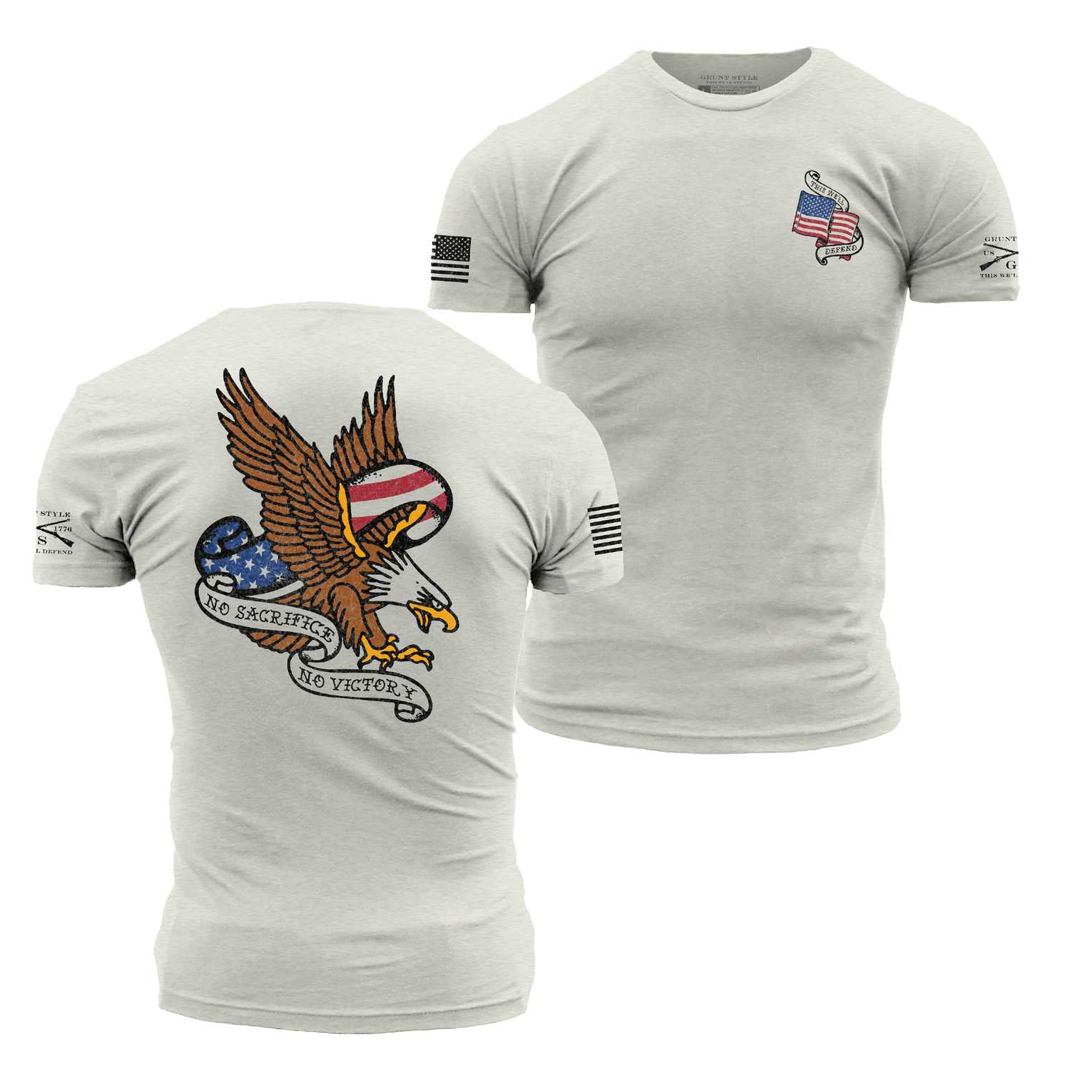Patriotic T-Shirt - No Sacrifice - No Victory 