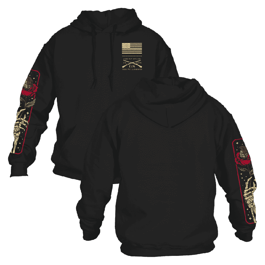 Hoodie 2024 rose black