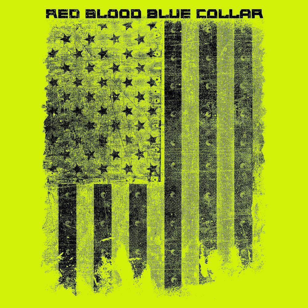 Red Blood Blue Collar™ Long Sleeve - Safety Green – Grunt Style, LLC