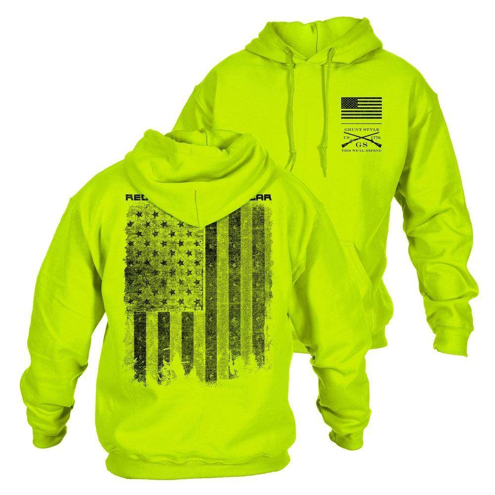 Red Blood Blue Collar Hoodie Safety Green Grunt Style LLC red-blood-blue-collar-hoodie-safety-green-grunt-style-llc