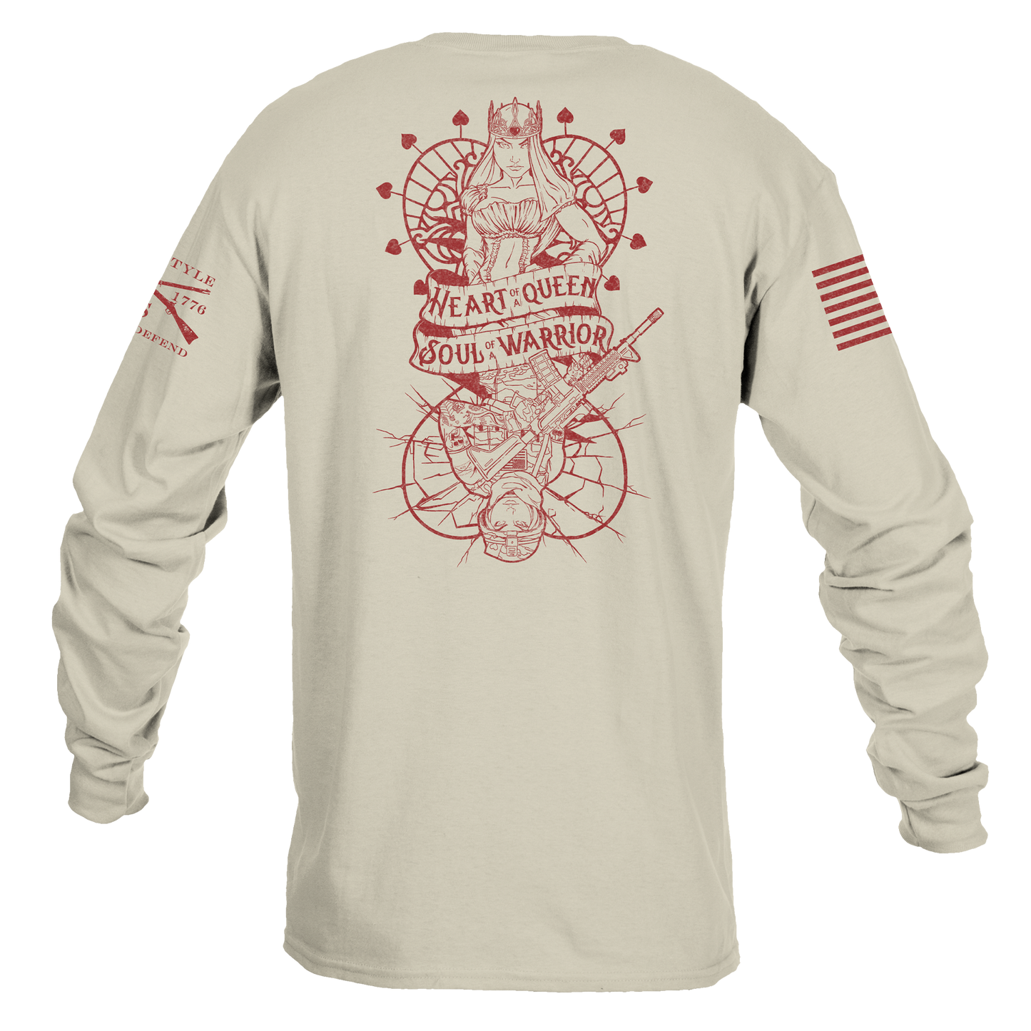 Veteran Apparel - Military Shirt - Heart and Soul of a Warrior Long Sleeve