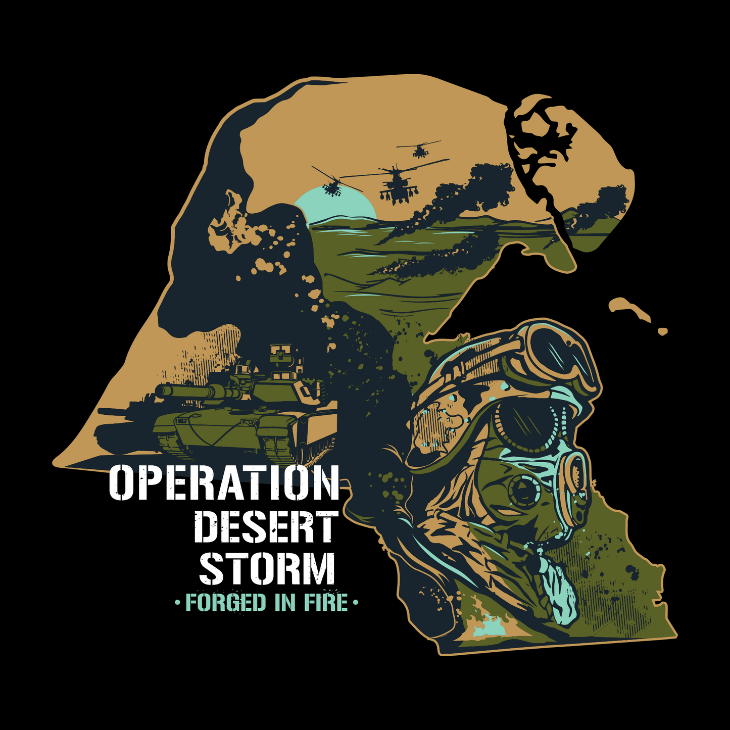 Desert Storm Military Shirt 