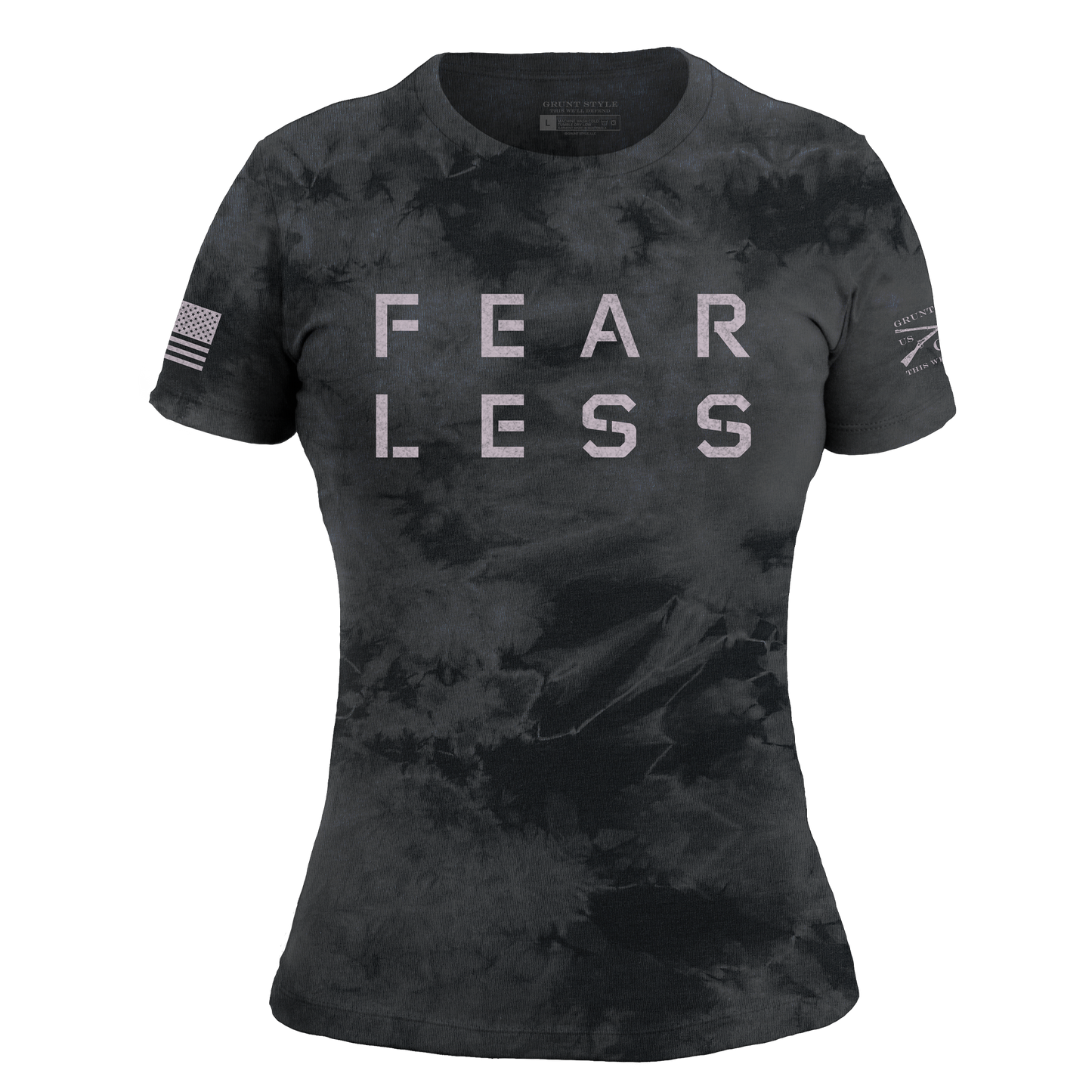 womens patriotic shirts - fear less 