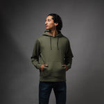 Versatile Military Green Performance Hoodie for Athletes