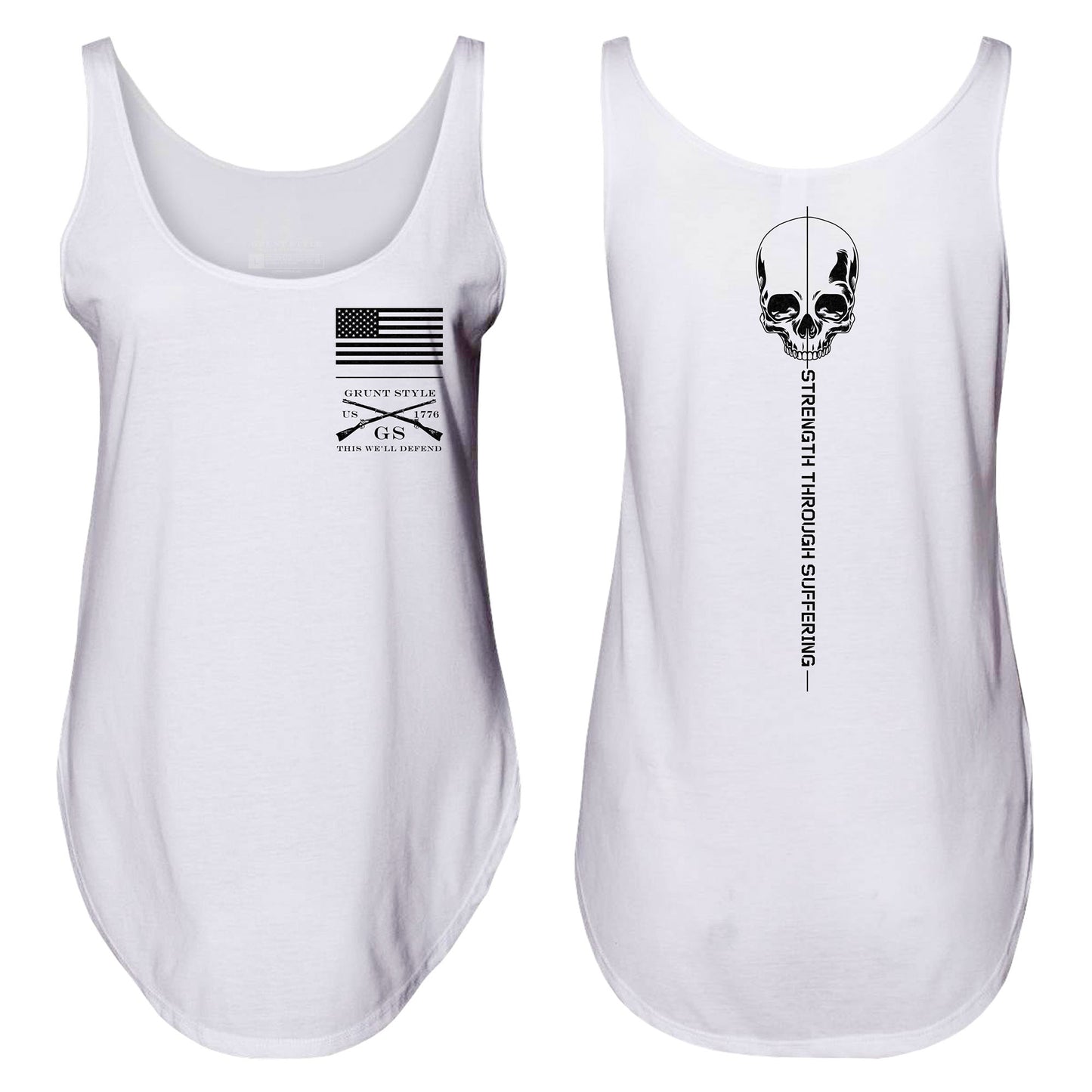 Patriotic Tank Top - Work Out Shirts for Women 