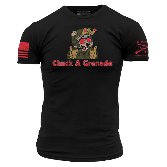 Chuck A Grenade T-Shirt - Black