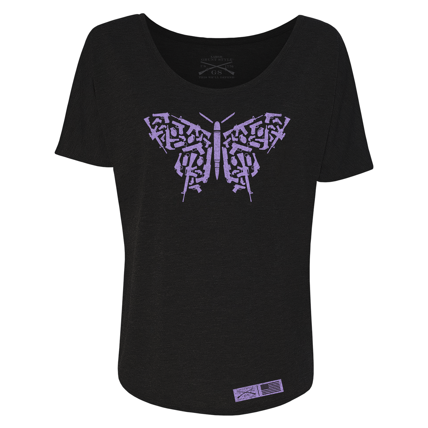 Gun Shirts for Women - 2A Butterfly 