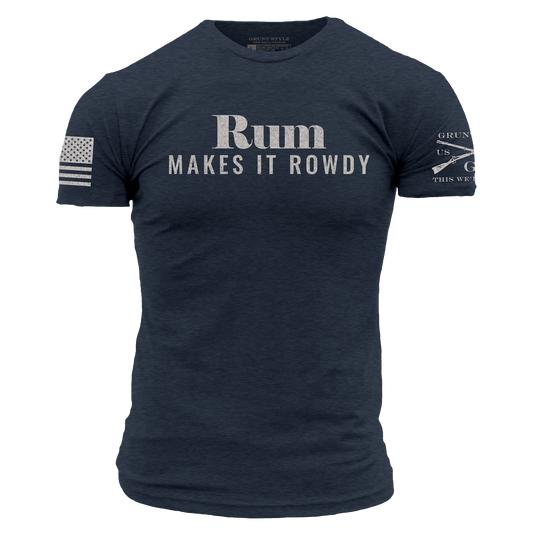 Rum Makes It Rowdy T-Shirt - Midnight Navy