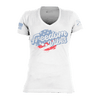 Women's Freedom Vibes V-Neck - White