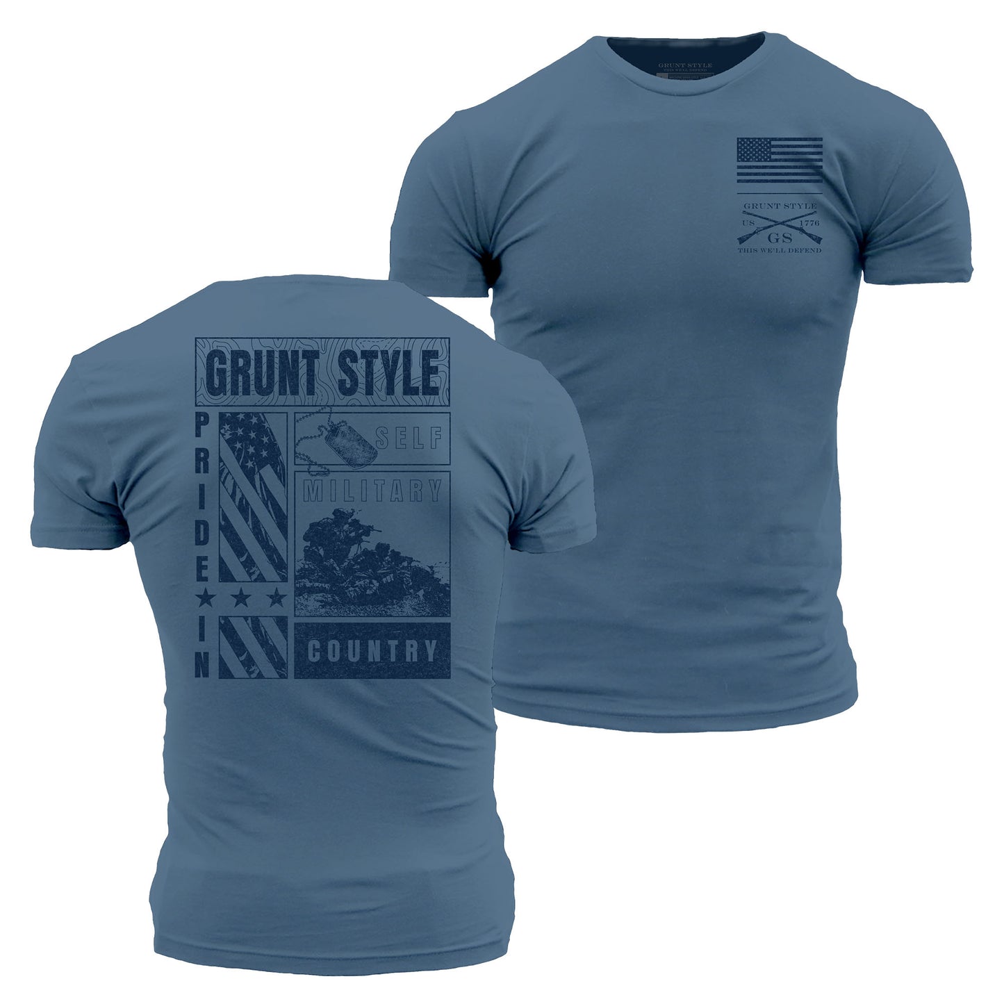 Instill Pride T-Shirt - Captain's Blue