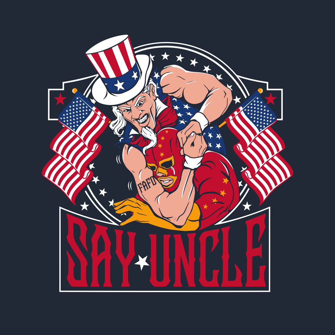 patriotic t-shirt with Uncle Sam