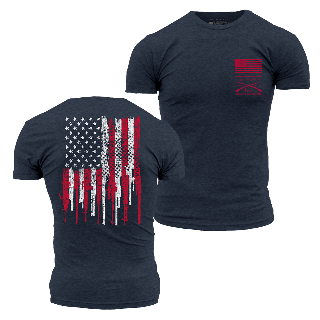 2A Stars and Stripes T-Shirt - Midnight Navy