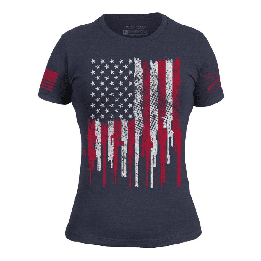 2A Stars and Stripes Shirt Gun Shirts for Women Grunt Style LLC
