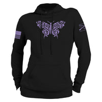 Women's 2A Butterfly Hoodie - Black