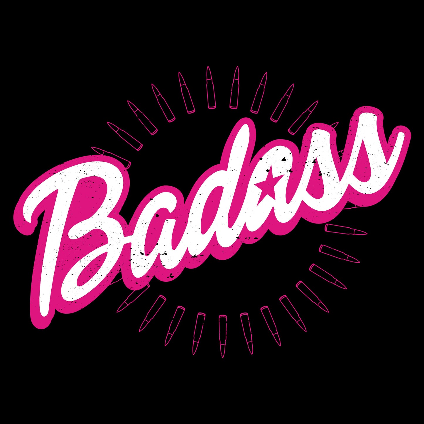 Women's Badass Hoodie - Black